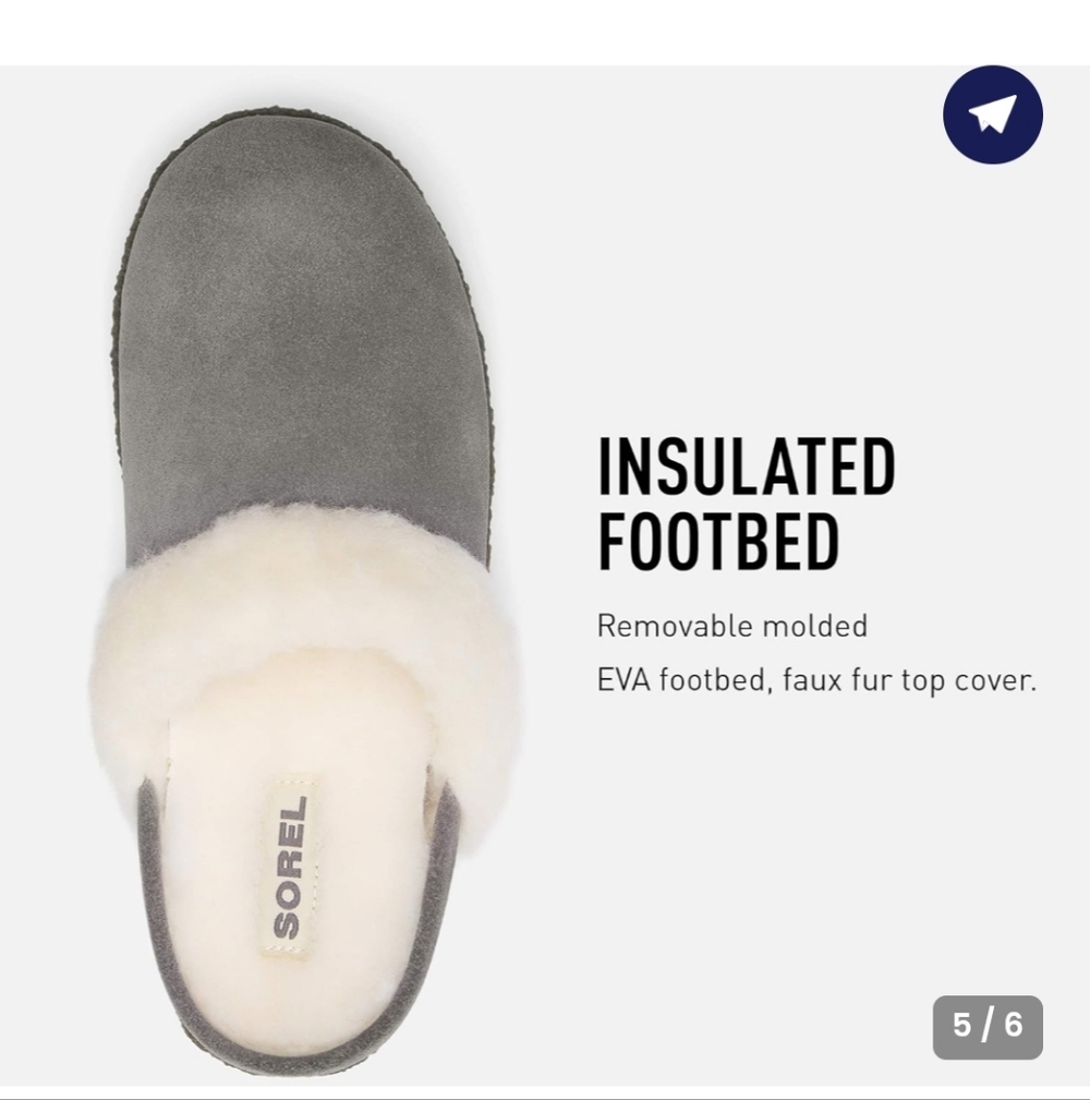 SOREL | Kids Nakiska Slide II Purple Slippers Suede Sz 1